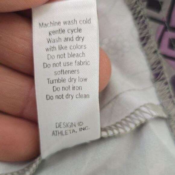 Athleta Purple and Gray Backless Dress size 8 - Picture 11 of 11